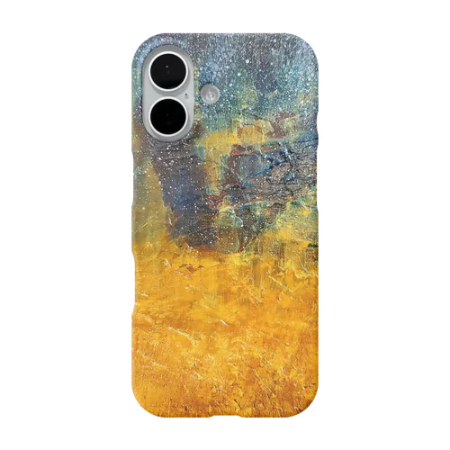 黄金砂粒の漂い iPhone Smartphone Case