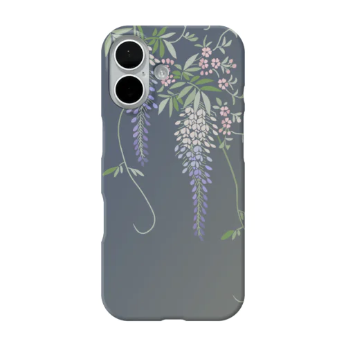 和柄・藤 iPhone Smartphone Case
