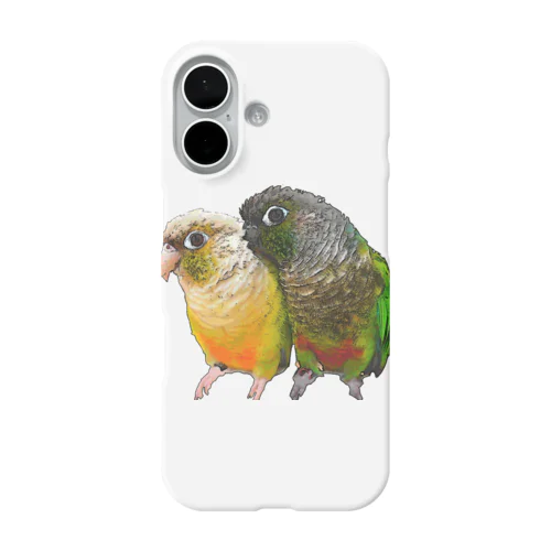 ウロコインコのよもちゃん&らむちゃん☆ iPhone Smartphone Case