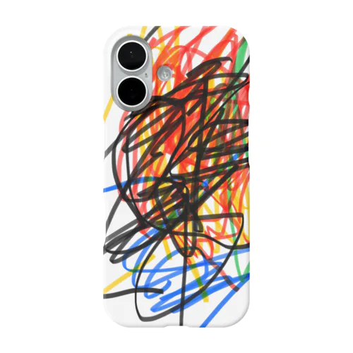 2歳7ヶ月初めてのデジタルお絵かき iPhone Smartphone Case