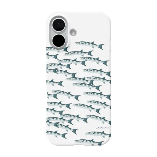 魚の群れ タツカマス/ブラックフィンバラクーダ iPhone Smartphone Case