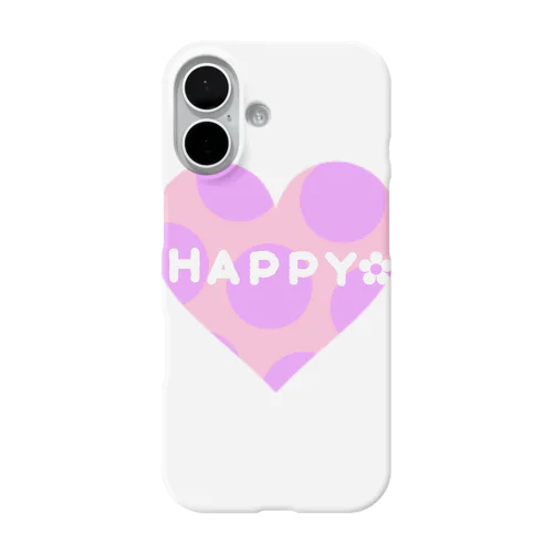 HAPPYドットハート❤︎ iPhone Smartphone Case