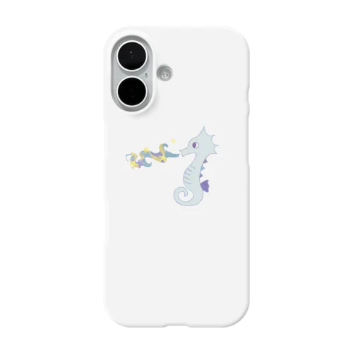 星を噴くタツノオトシゴ iPhone Smartphone Case