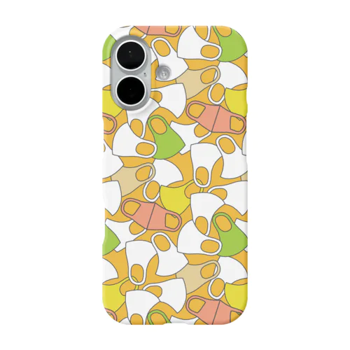 イマドキのマスク柄（秋カラー） iPhone Smartphone Case