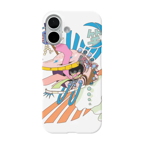 笑うクジラ iPhone Smartphone Case