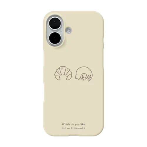 猫とクロワッサン iPhone Smartphone Case