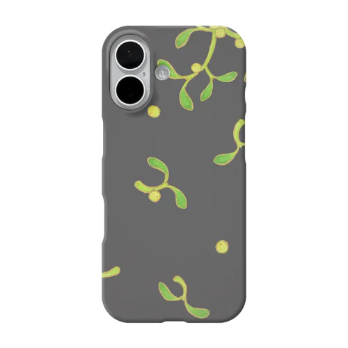 宿り木　チャコールグレー iPhone Smartphone Case