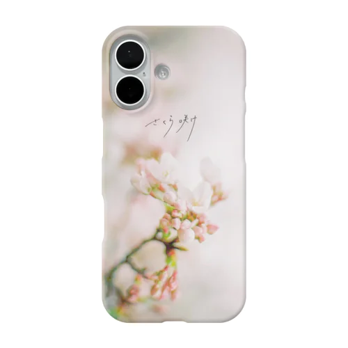 桜咲け iPhone Smartphone Case