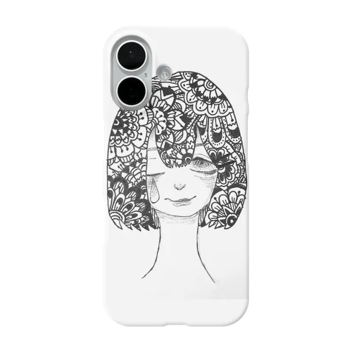 花柄少女。 iPhone Smartphone Case