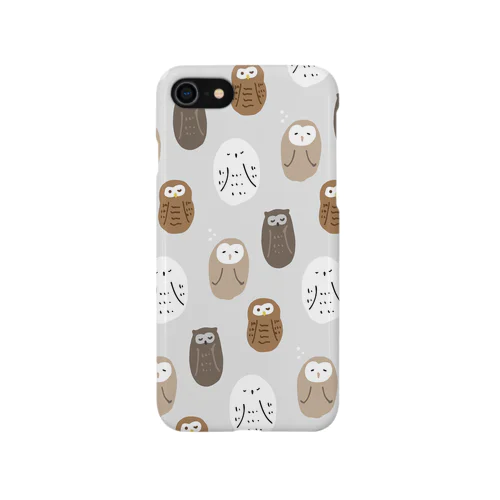 おひるねフクロウ iPhone Smartphone Case