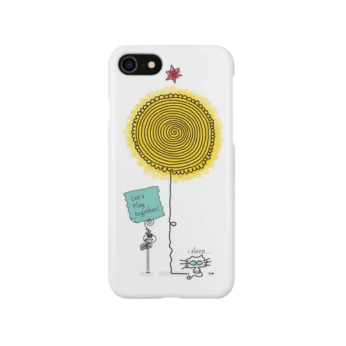 ひまわりとクロ iPhone Smartphone Case