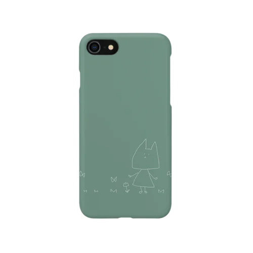 ねことチューリップ iPhone Smartphone Case