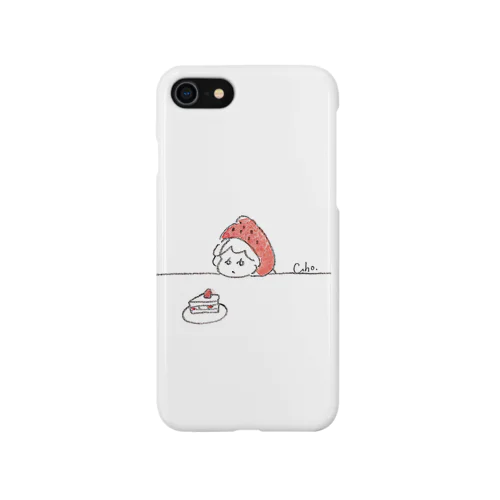ケーキを見るいちご iPhone Smartphone Case