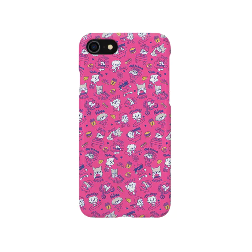 鼻ぺちゃわんさか　PINK iPhone Smartphone Case