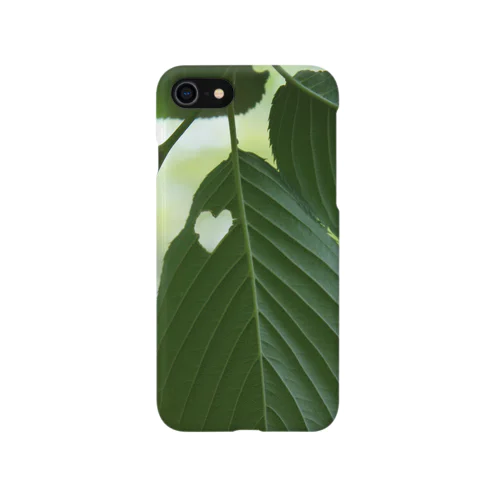 虫食いハート iPhone Smartphone Case