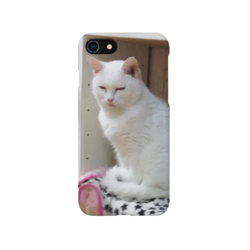 保護猫しろ子。 iPhone Smartphone Case