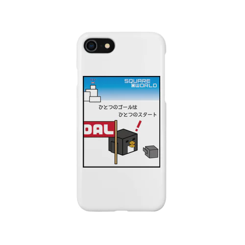 スクエアワールド　ペンギン　ひとつの～ iPhone Smartphone Case
