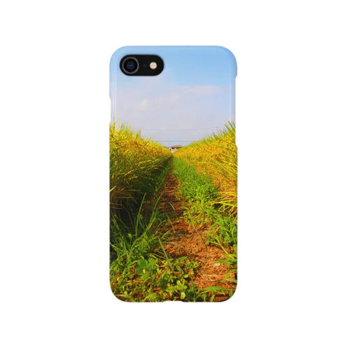 稲穂の道 iPhone Smartphone Case