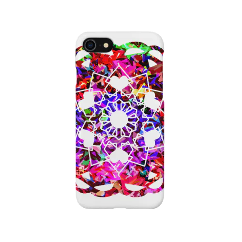 キラキラハートのレース iPhone Smartphone Case