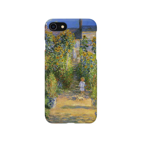 モネ「ヴェトゥイユの画家の庭園」 iPhone Smartphone Case