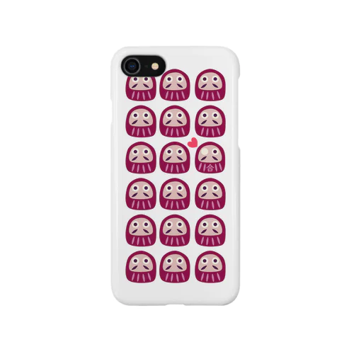 サクラサケ　合格だるま( girl )　受験生 スマートフォンケース iPhone Smartphone Case