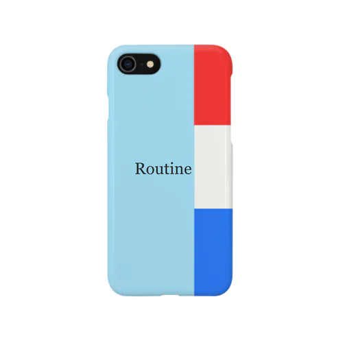 ルーティン斬新トリコロールカラー iPhone Smartphone Case