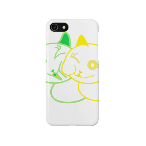 くっつきにゃんこ iPhone Smartphone Case