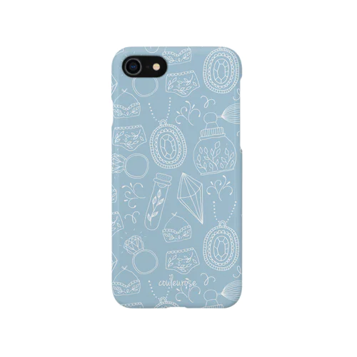 ジュエリー　ブルー iPhone Smartphone Case