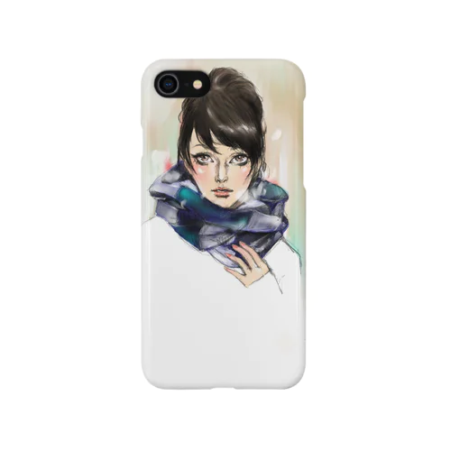 白い息 iPhone Smartphone Case