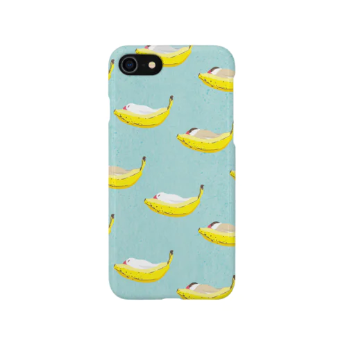 BANANA BED 水色 iPhone Smartphone Case
