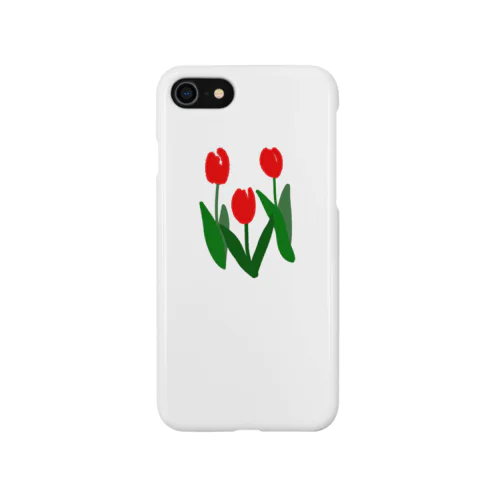 あかチューリップ iPhone Smartphone Case