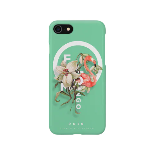 FLOMINGO(flower X flamingo) green iPhone Smartphone Case