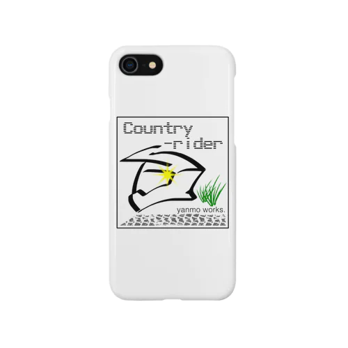 自然派ライダー(白) iPhone Smartphone Case