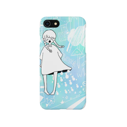 女の子と空想世界 iPhone Smartphone Case