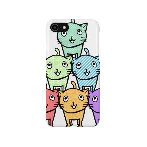 ネコ×６ iPhone Smartphone Case