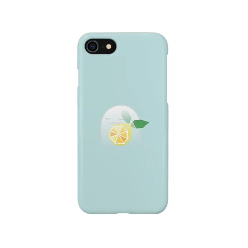 ねむいねむいオバケ!　inレモン iPhone Smartphone Case