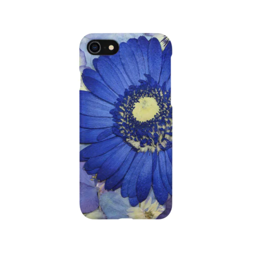 ホワイトブーケオリジナル　ガーベラブルー＆パンジー iPhone Smartphone Case