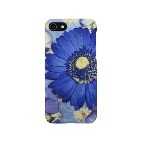 ホワイトブーケオリジナル　ガーベラブルー&パンジー2 iPhone Smartphone Case