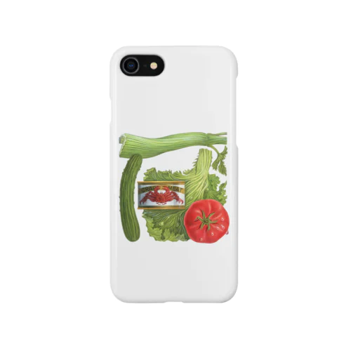 セロリ・トマト・キュウリ・かに缶 iPhone Smartphone Case
