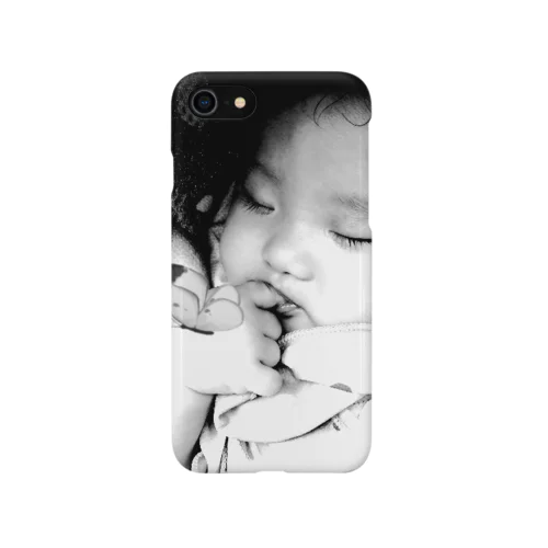 赤ちゃんと蝶 iPhone Smartphone Case