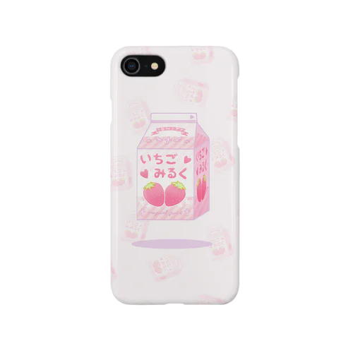空飛ぶ魔法のいちごみるく iPhone Smartphone Case