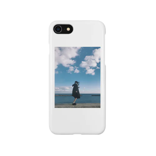 青い少女 iPhone Smartphone Case