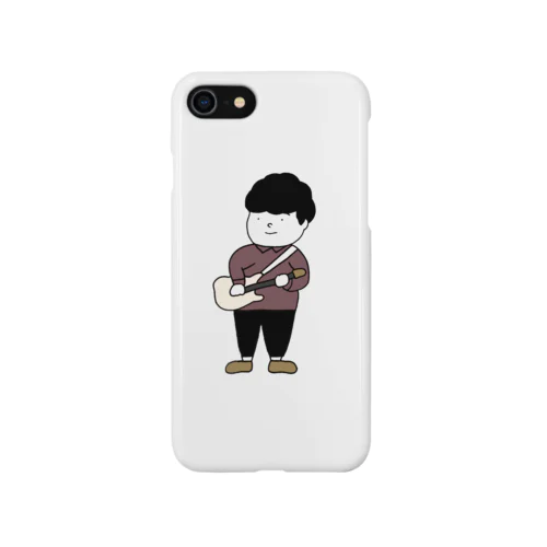 ギターを弾く男の子 iPhone Smartphone Case