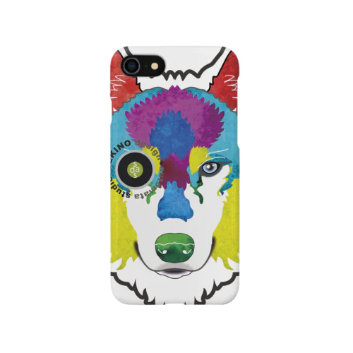 狼-絵具 スマホケース（iPhone）