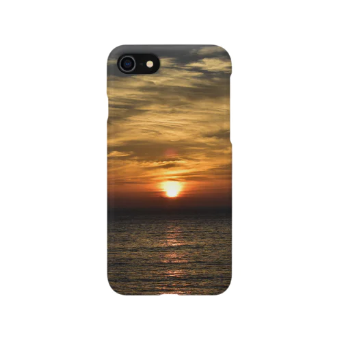 夕焼けの中に iPhone Smartphone Case