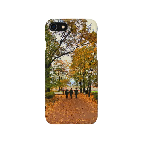 紅葉と３人の警官 iPhone Smartphone Case