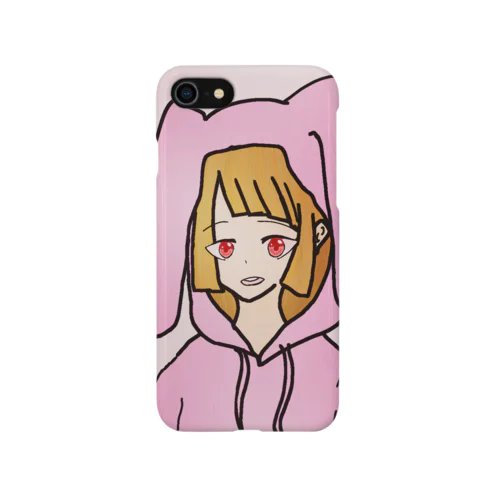 パーカー少女(うさぎ) iPhone Smartphone Case