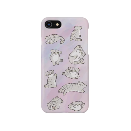 マヌルネコ(ゆめかわ水彩風) iPhone Smartphone Case