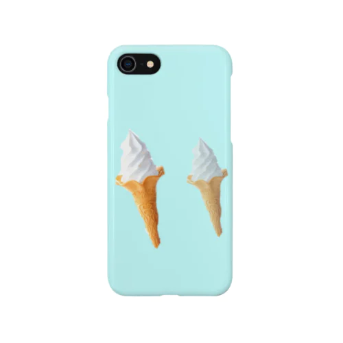 空で分身しちゃってるソフトクリーム iPhone Smartphone Case