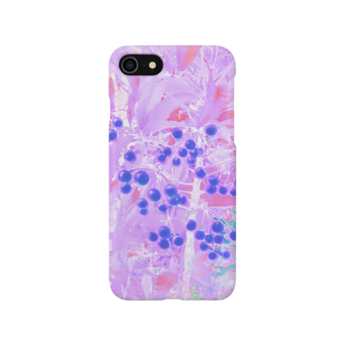 まあるい実(青紫) iPhone Smartphone Case